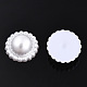 Cabujones de perlas de imitación de plástico ABS SACR-T015-10-01-3