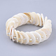 Freshwater Shell Beads Stretch Bracelets BJEW-S121-02A-02-2