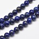 Chapelets de perles rondes en lapis-lazuli naturel G-E262-01-8mm-8
