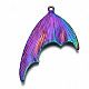 Gros pendentifs en alliage de couleur arc-en-ciel plaqué X-PALLOY-S180-016-RS-2