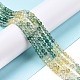 Synthetic Green Yellow Quartz Beads Strands G-C009-A11-2