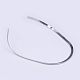 201ステンレススチール製チョーカーネックレス  硬いネックレス  ステンレス鋼色  130x6インチ（15cm） NJEW-O094-04-2