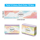 Etiqueta de papel de jabón con patrón de manchas de pintura de 90 Uds. 9 estilos DIY-WH0399-69-024-4