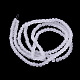 Chapelets de perles en verre transparent GLAA-S031-4mm-13-2