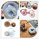 Benecreat 8 stücke 2 farben filz nadel filzen donut ornamente AJEW-BC0001-97-6