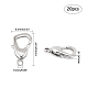PandaHall Elite 20 Pcs 304 Stainless Steel Lobster Claw Clasps Size 8.5x15 for Jewelry Making Findings STAS-PH0019-66P-5