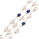 Stella di lapislazzuli naturale e catene di perle di perle CHS-I018-01G-06-1