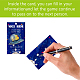 CREATCABIN 50Pcs You've Been Ducked Cards Duck Tags Duck Duck Ducking Game Card DIY Blue Duck Card with Hole and Twine for Jeeps Car Decor 3.5 x 2 Inch-Nice Ride（Starry Sky AJEW-CN0001-37A-5