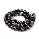 Natural Striped Agate/Banded Agate Beads Strands G-S259-04A-6mm-2