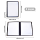 OLYCRAFT 2Pcs A4 Menu Covers Plastic Menu Cover Rectangle Restaurant Menu Covers with Imitation Leather Menu binder Clear protective menu books For Restaurant using 320x240x9mm - 6 Pages AJEW-WH0237-10-2
