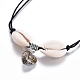 Chinese Waxed Cotton Cord Pendant Necklaces NJEW-JN02304-03-2