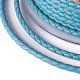 編み紐  革のアクセサリーコード  ジュエリーDIY製版材料  ディープスカイブルー  3mm  約10.93ヤード（10m）/ロール WL-I004-3mm-C-03-3
