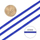 編み込みナイロン糸  ビーズジュエリー作りのための中国結びコードビーズコード  ブルー  0.5mm  約150ヤード/ロール NWIR-R006-0.5mm-368-4