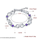 Brass Infinity Link Bracelets BJEW-BB17081-3