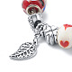 Handmade Lampwork & Alloy European Beads Bracelets for Women BJEW-JB07493-4