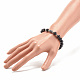 Natural Wood & Synthetic Hematite Beaded Stretch Bracelet for Men Women BJEW-JB07810-3