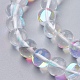 Chapelets de perles en pierre de lune synthétique G-K280-01-8mm-04-3