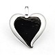 1Box Handmade Dichroic Glass Heart Pendants DICH-X028-02-2