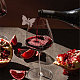 Charms per bicchiere di vino in acrilico specchio personalizzato 40 pz AJEW-FG0002-98B-6