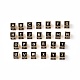 Rack de abalorios de esmalte de latón chapado KK-B060-04G-01-1