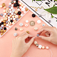 Dicosmetic 112 pièces ensemble de perles en silicone 5 couleurs de perles octogonales à facettes et de bois 4 couleurs d'impression de perles rondes en silicone 8 couleurs de perles rondes en silicone et un cordon élastique de 1 mm pour la fabrication de bijoux à faire soi-même SIL-DC0001-09-3