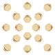 SUPERFINDINGS 30PCS 7mm Wide Plated Hexagon Brass Spacer Beads Golden Loose Charms Beads for DIY Jewelry Making Findings KK-FH0001-75G-1