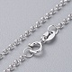 Модный стерлингового серебра Роло цепи ожерелья X-STER-M050-B-04-2