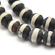 Smerigliato agata naturale di stile tibetano perline dzi fili TDZI-O005-01-6mm-A-2