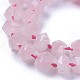 Chapelets de perles en quartz rose naturel G-F607-21-3