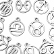 12Pcs 12 Style 201 Stainless Steel Charms STAS-YW0001-33-2