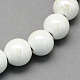 Pearlized Handmade Porcelain Round Beads PORC-S489-8mm-01-1