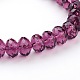 Faceted Rondelle Imitation Austrian Crystal Glass Bead Strands G-PH0009-11-6x4mm-2