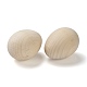Uova di legno in bianco non finite del mestiere di pasqua WOOD-I006-02-3