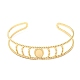 304 bracelet manchette ouvert ovale en acier inoxydable pour femme BJEW-B064-06G-1