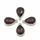 Alloy Glass Charms PALLOY-T028-7x10mm-18-1