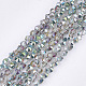 Electroplate Glass Beads Strands EGLA-S179-03A-C01-1