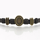 Genuine Cowhide Bracelet Making MAK-Q014-AB01-U-3