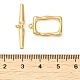 Brass Toggle Clasps KK-M270-03G-4