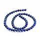 Chapelets de perle en lapis-lazuli naturel G-G953-01-6mm-2