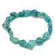 Turquoise synthétique bracelets en perles extensibles BJEW-S134-06-1