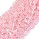 Chapelets de perles en quartz rose naturel G-O201B-60A-1
