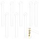 Arricraft 10 шт. акриловые палочки для сережек ODIS-WH0011-74-1