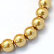 Chapelets de perles rondes en verre peint X-HY-Q330-8mm-08-2