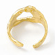 Ионное покрытие (ip) 304 широкое полое открытое манжетное кольцо из нержавеющей стали для женщин RJEW-G275-04G-3