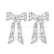Серьги-гвоздики Bowknow из нержавеющей стали 304 EJEW-D281-14S