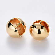 Brass Ball Clip-on Earrings KK-T049-22G-NF