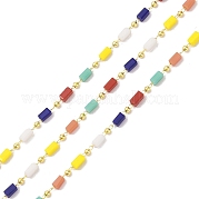 Цепочка из латуни и стекла CHC-A009-04G-01