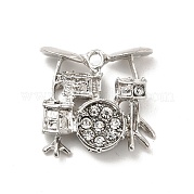 Подвески из сплава со стразами ALRI-M006-10P