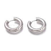 Серьги-кольца Huggie Hoop из нержавеющей стали 201 EJEW-O095-05-16