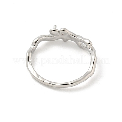 Impostazioni anello di barretta di ottone&nbsp;KK-G518-05P